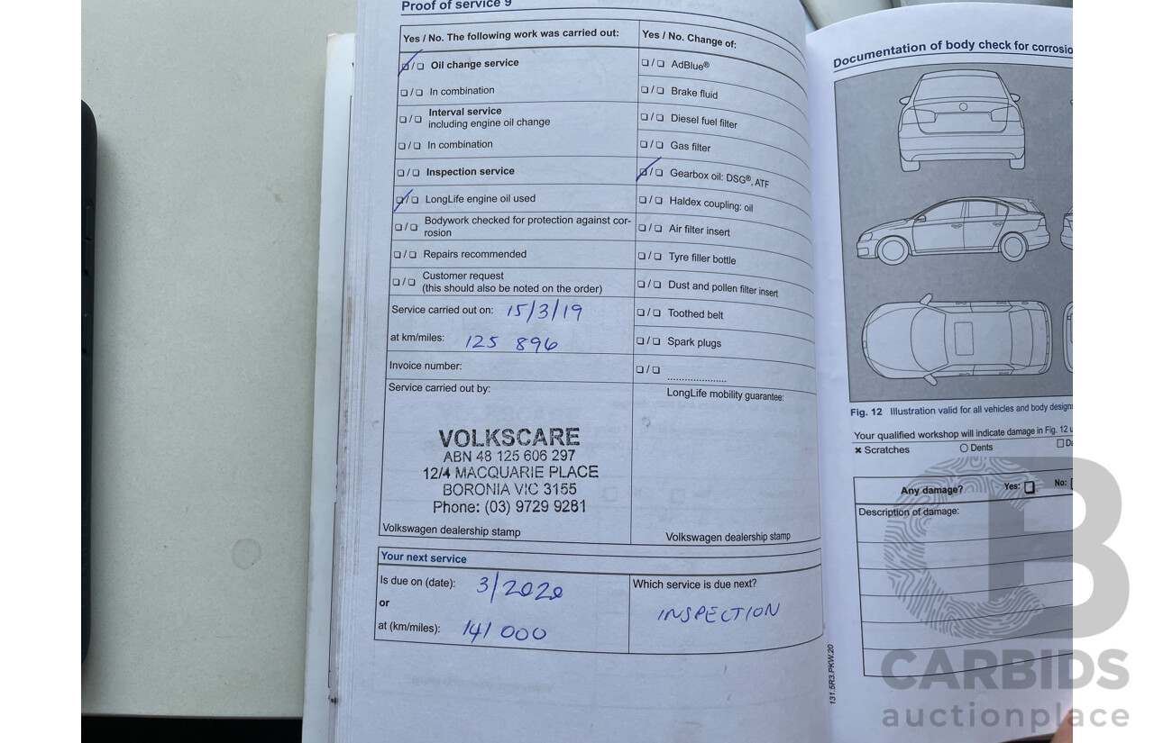 11/2012 Volkswagen Passat 125 TDI Highline 3C MY13 4d Wagon White 2.0L