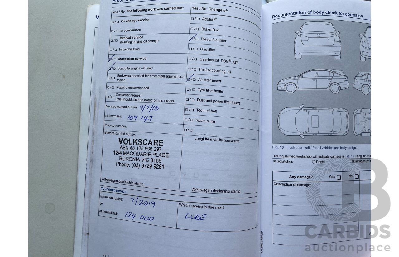 11/2012 Volkswagen Passat 125 TDI Highline 3C MY13 4d Wagon White 2.0L