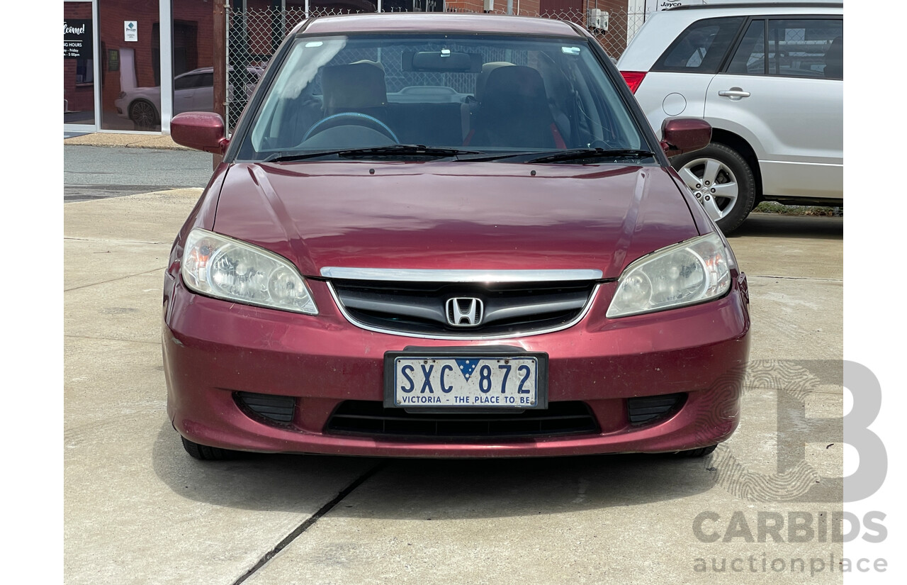 5/2004 Honda Civic GLi 7TH GEN 4d Sedan Red 1.7L