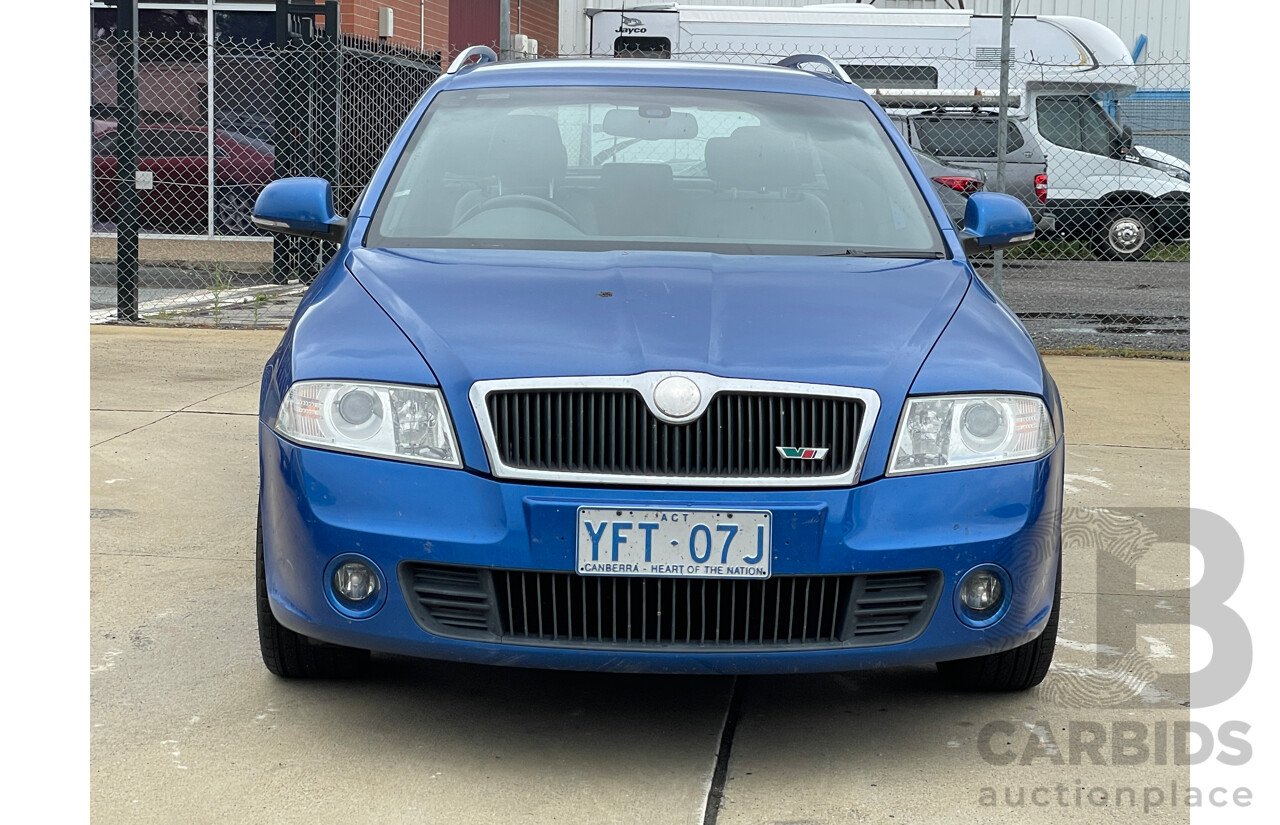 5/2009 Skoda Octavia RS 2.0 TDI 1Z MY09 5d Liftback Blue 2.0L