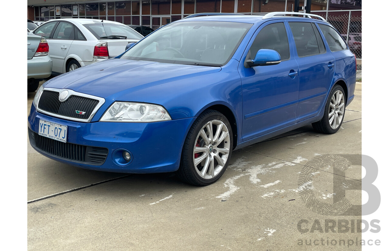 5/2009 Skoda Octavia RS 2.0 TDI 1Z MY09 5d Liftback Blue 2.0L