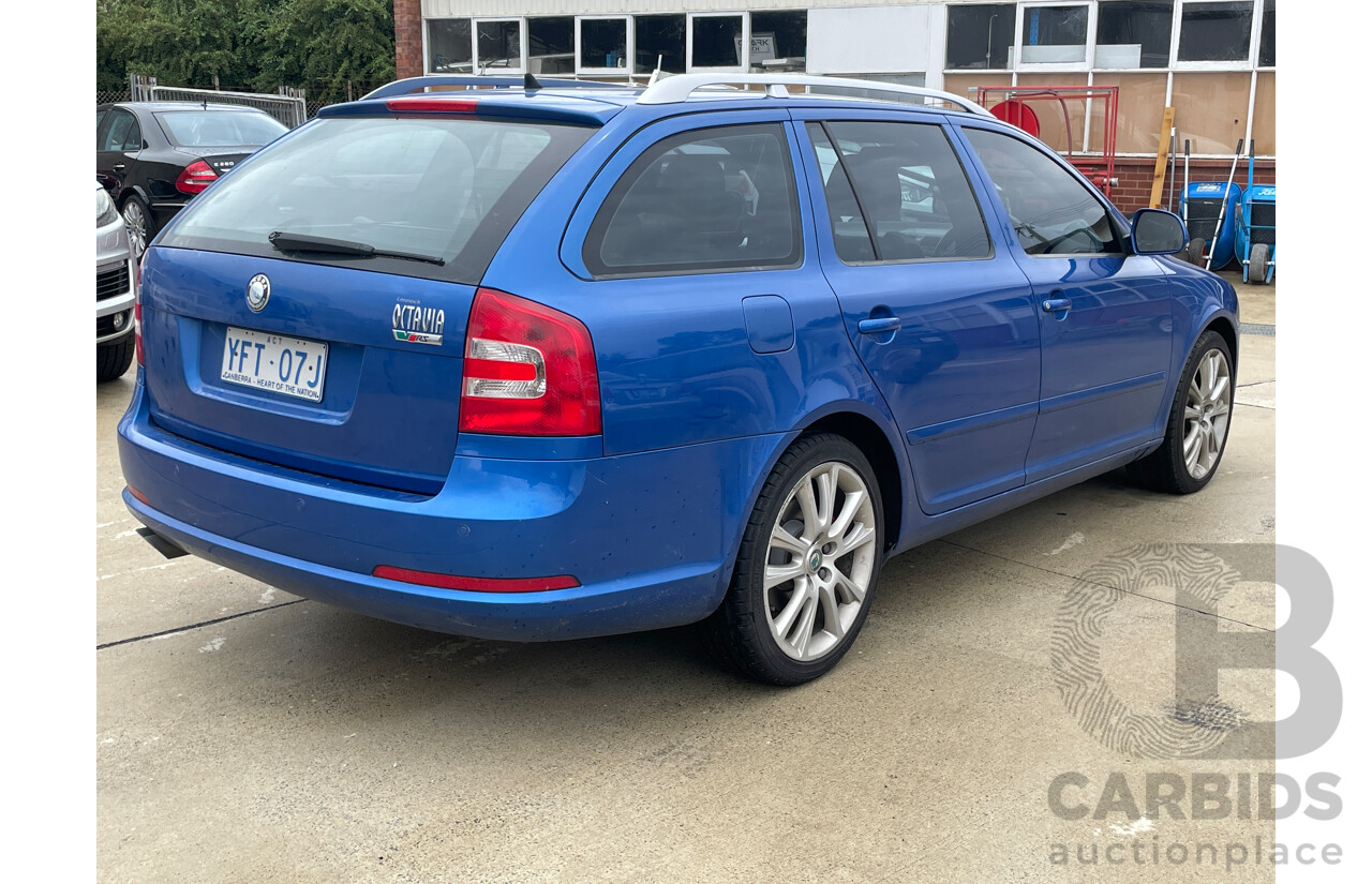 5/2009 Skoda Octavia RS 2.0 TDI 1Z MY09 5d Liftback Blue 2.0L
