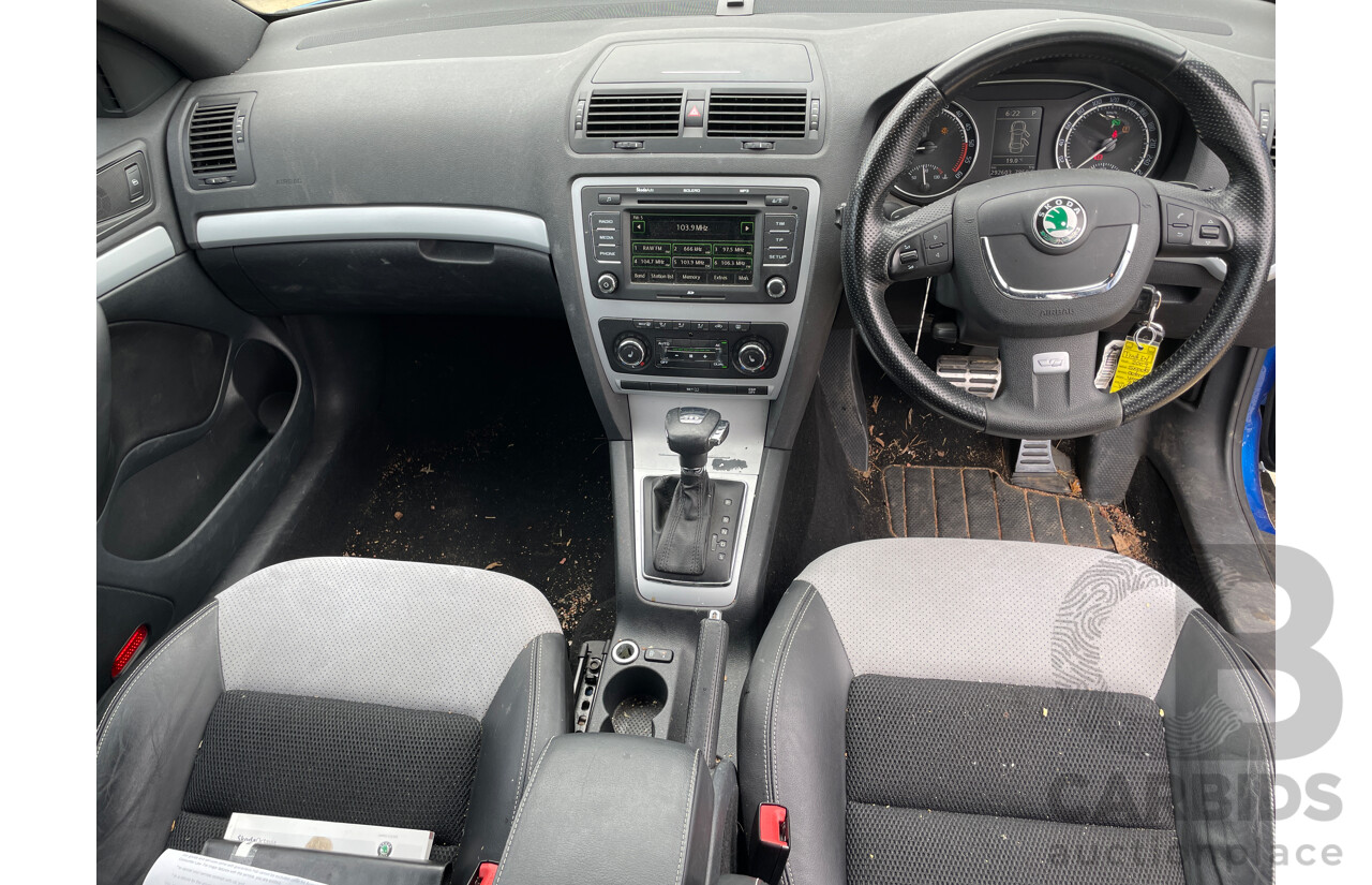 5/2009 Skoda Octavia RS 2.0 TDI 1Z MY09 5d Liftback Blue 2.0L
