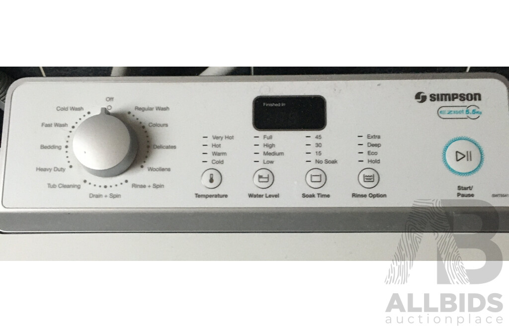 Simpson 5.5 Kg Top Loader Washing Machine