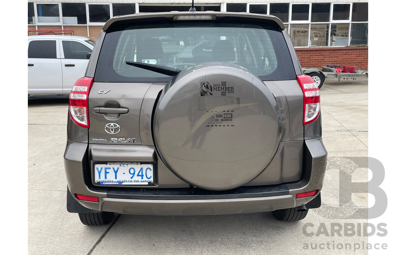 11/2009 Toyota Rav4 CV (4x4) ACA33R 08 UPGRADE 4d Wagon Bronze 2.4L