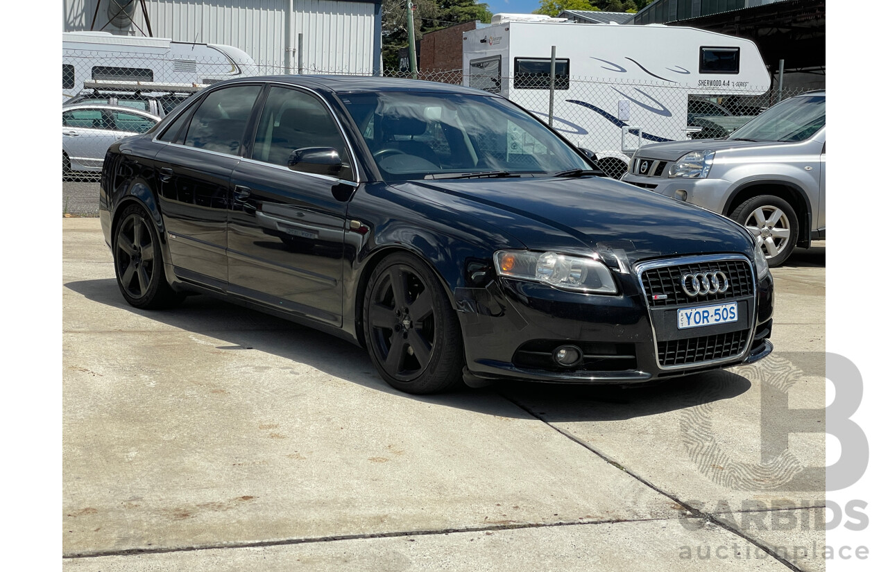 5/2006 Audi A4 2.0 TFSI Quattro B7 MY06 UPGRADE 4d Sedan Black 2.0L