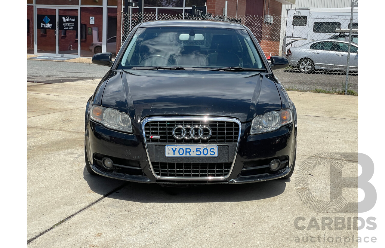 5/2006 Audi A4 2.0 TFSI Quattro B7 MY06 UPGRADE 4d Sedan Black 2.0L