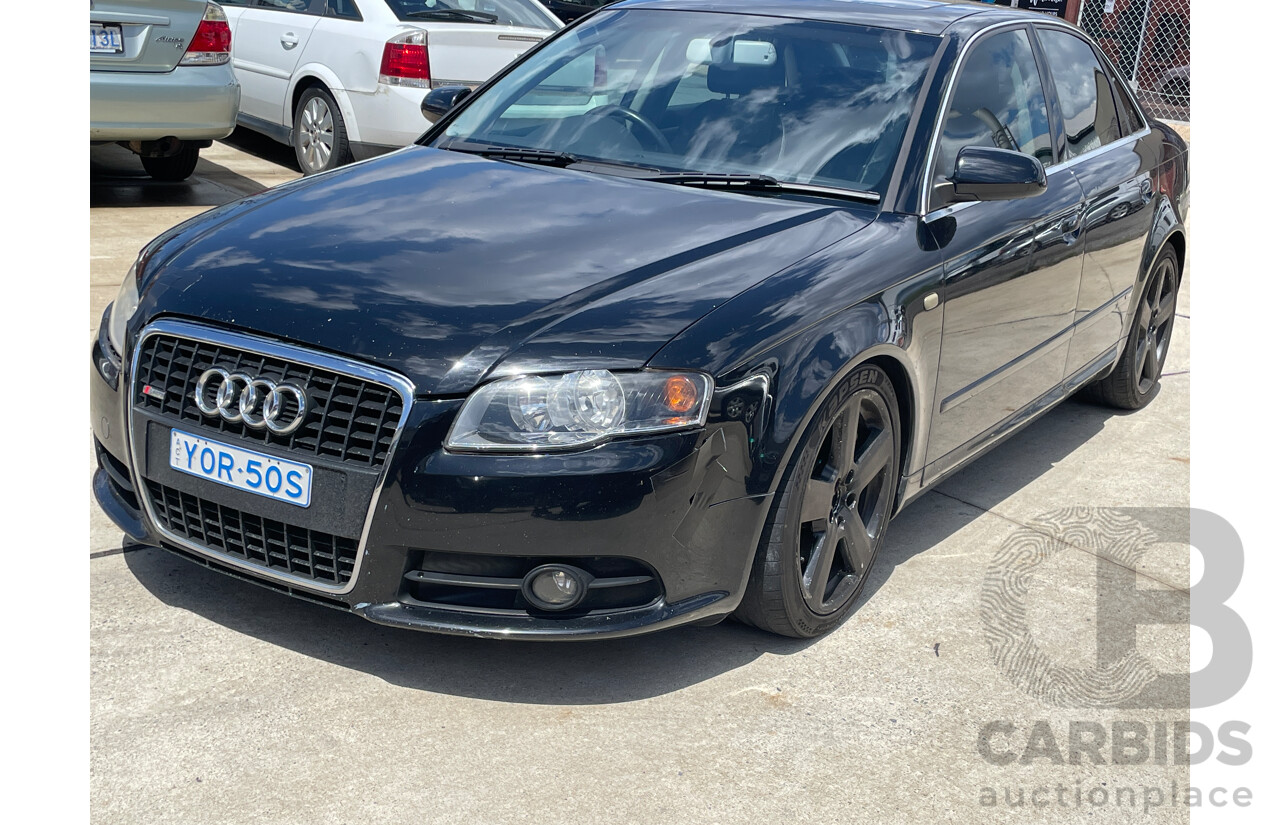 5/2006 Audi A4 2.0 TFSI Quattro B7 MY06 UPGRADE 4d Sedan Black 2.0L