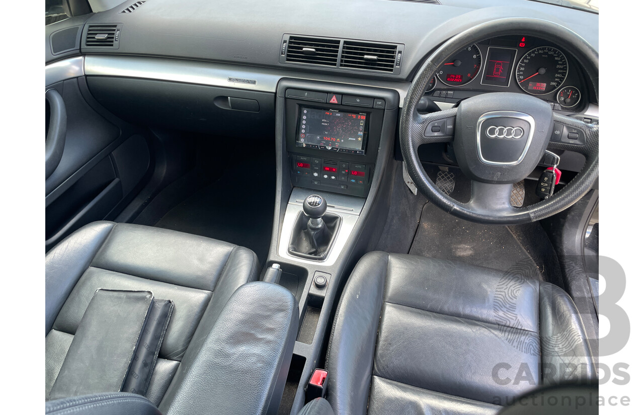 5/2006 Audi A4 2.0 TFSI Quattro B7 MY06 UPGRADE 4d Sedan Black 2.0L