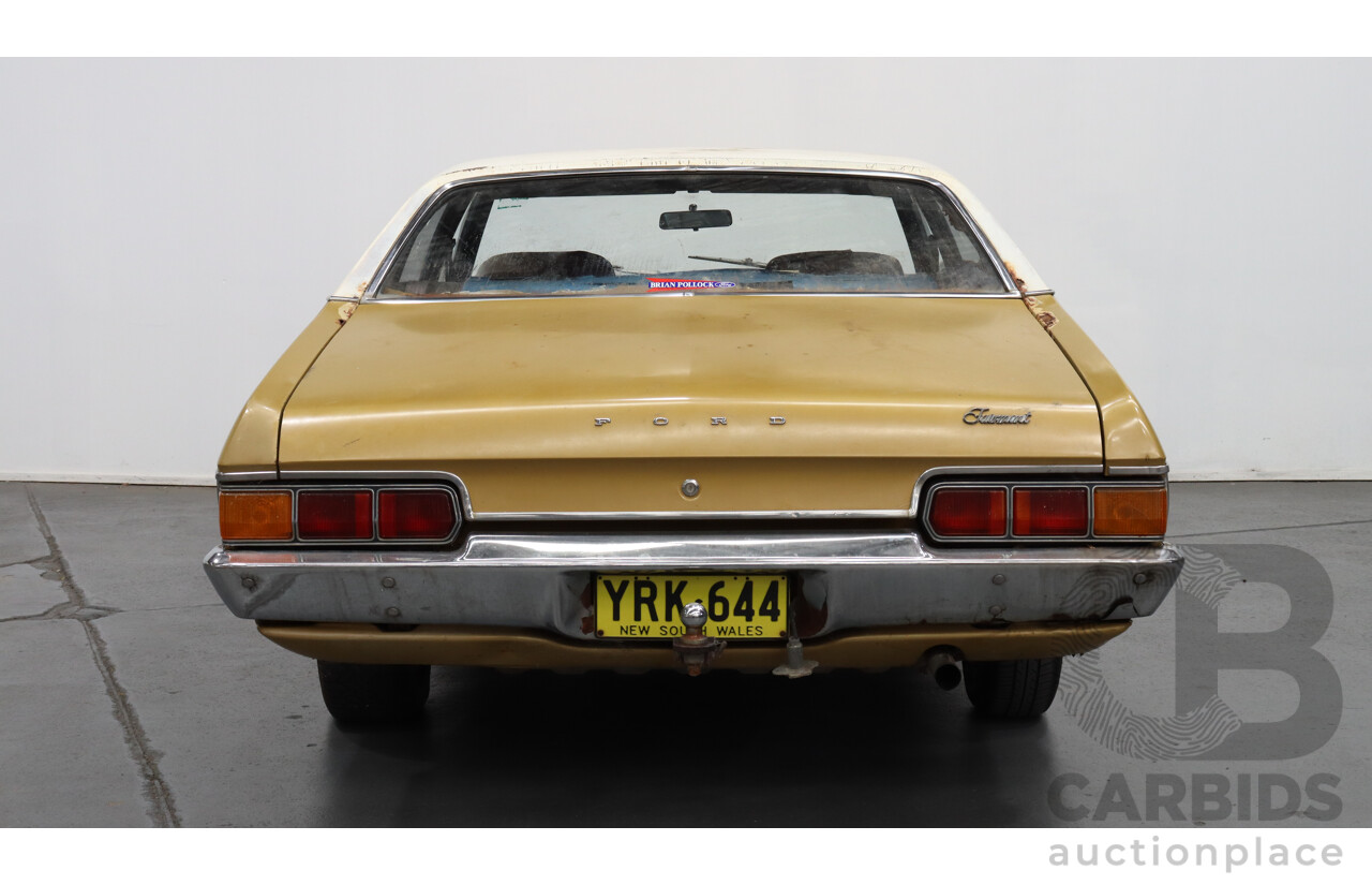 12/1974 Ford Fairmont  XB 4d Sedan Gold / White 250ci 6 Cylinder