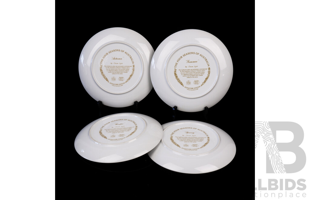 Collection Four Signature Edition the Four Seasons of Australia Collectors Plates by Bond International