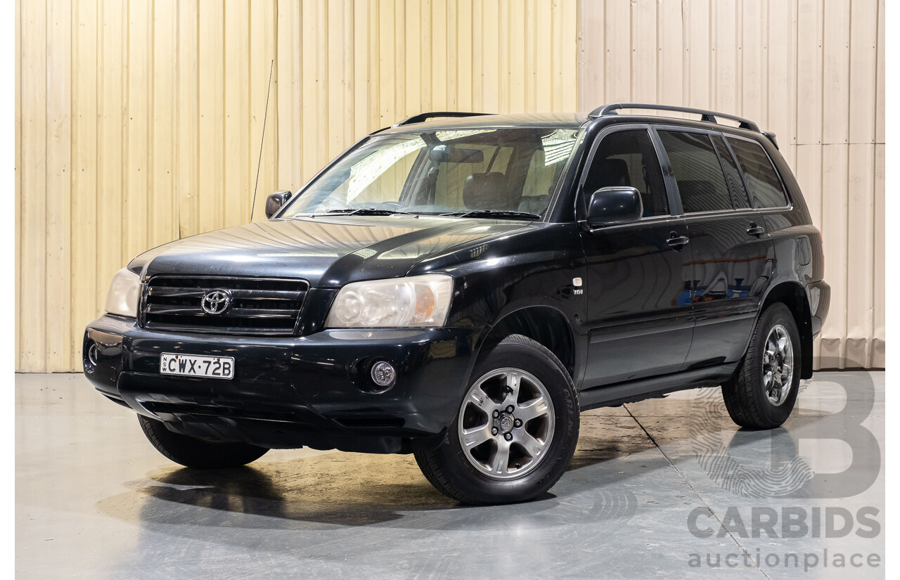 5/2007 Toyota Kluger CVX (4x4) MCU28R UPGRADE 4d Wagon Black 3.3L- 7 Seater