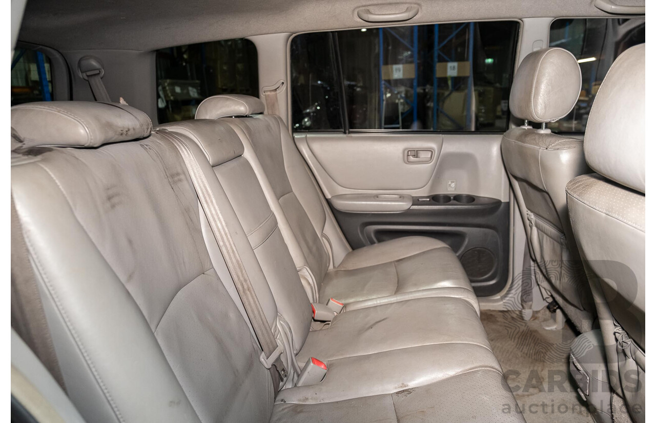 5/2007 Toyota Kluger CVX (4x4) MCU28R UPGRADE 4d Wagon Black 3.3L- 7 Seater