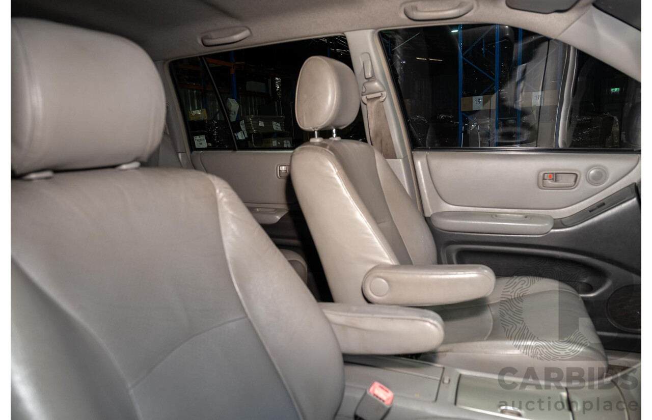 5/2007 Toyota Kluger CVX (4x4) MCU28R UPGRADE 4d Wagon Black 3.3L- 7 Seater