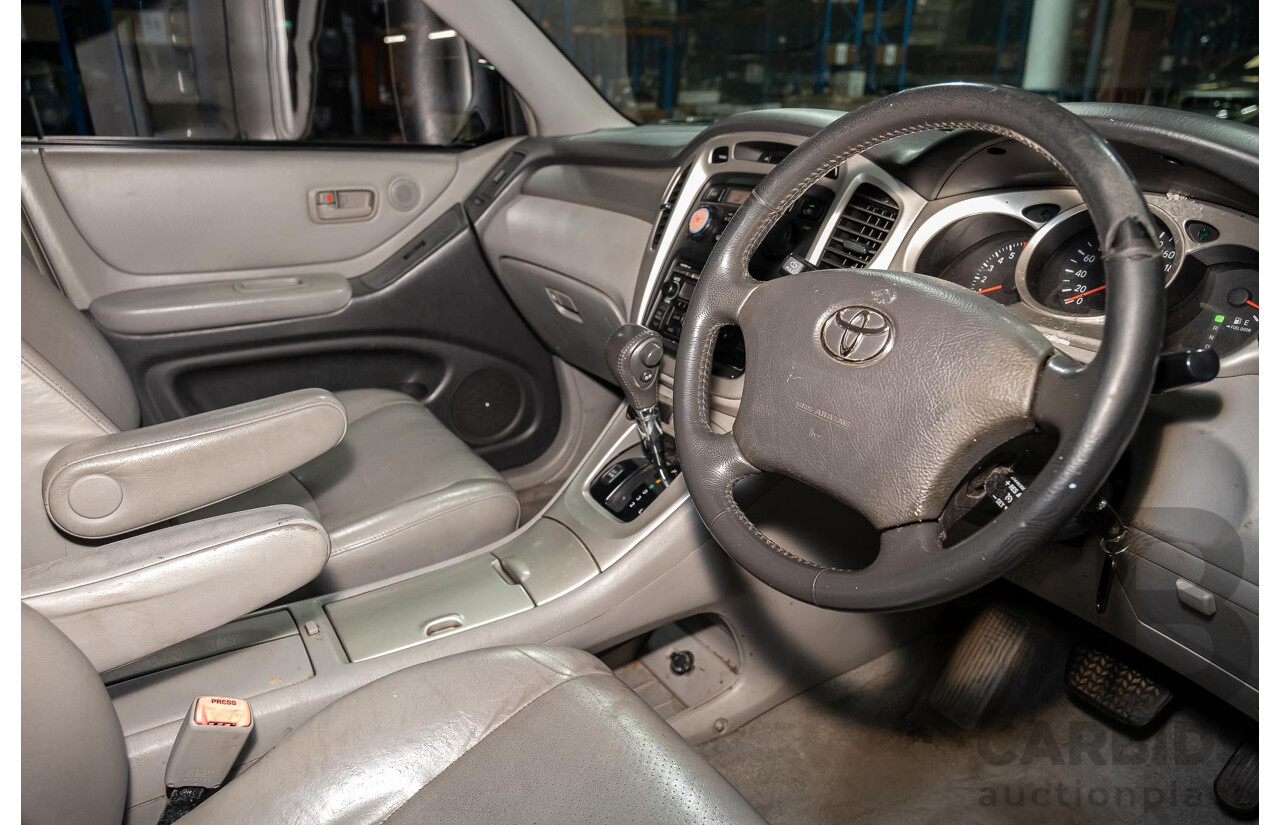 5/2007 Toyota Kluger CVX (4x4) MCU28R UPGRADE 4d Wagon Black 3.3L- 7 Seater