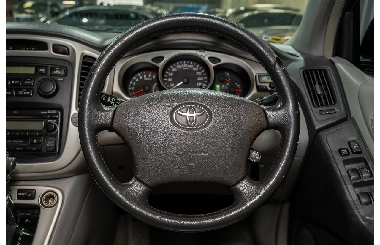 5/2007 Toyota Kluger CVX (4x4) MCU28R UPGRADE 4d Wagon Black 3.3L- 7 Seater