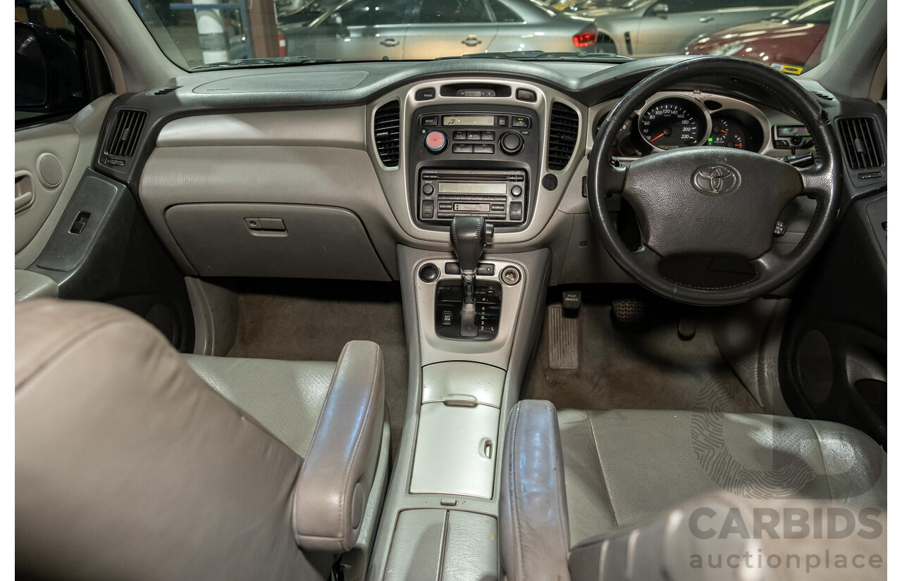 5/2007 Toyota Kluger CVX (4x4) MCU28R UPGRADE 4d Wagon Black 3.3L- 7 Seater