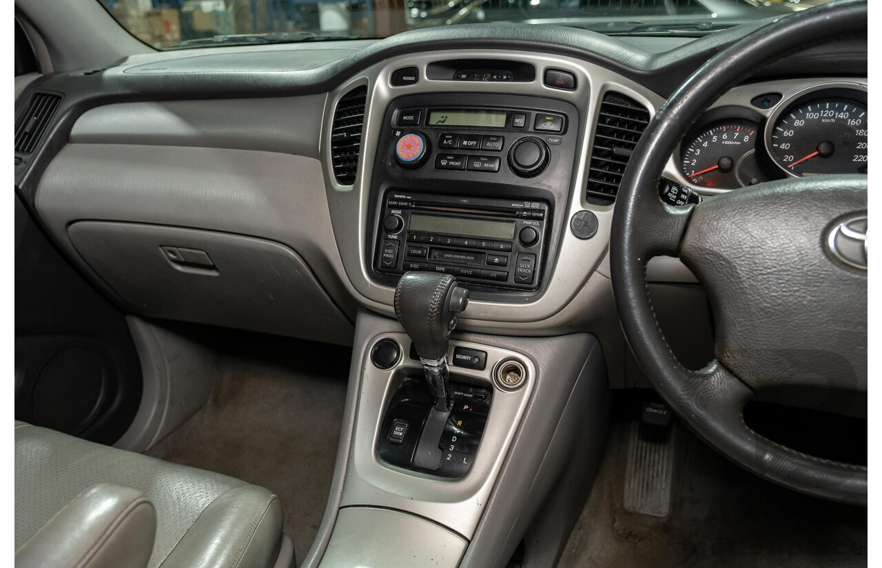 5/2007 Toyota Kluger CVX (4x4) MCU28R UPGRADE 4d Wagon Black 3.3L- 7 Seater