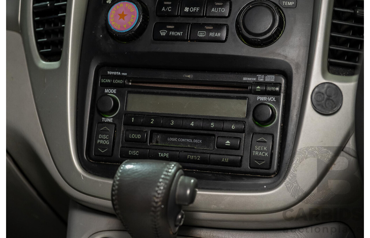 5/2007 Toyota Kluger CVX (4x4) MCU28R UPGRADE 4d Wagon Black 3.3L- 7 Seater