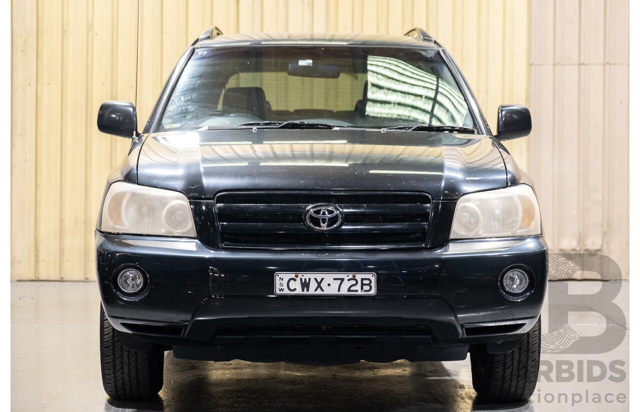 5/2007 Toyota Kluger CVX (4x4) MCU28R UPGRADE 4d Wagon Black 3.3L- 7 Seater