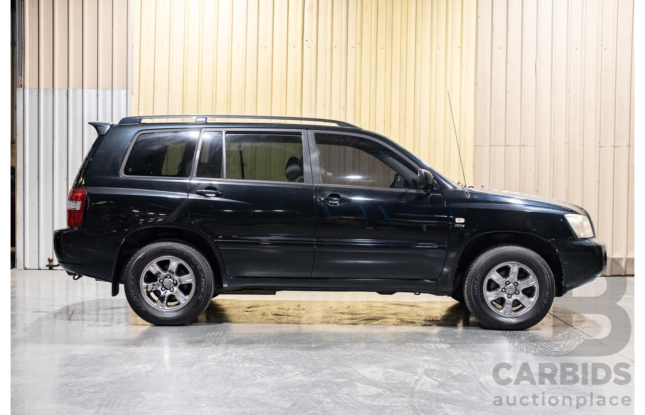 5/2007 Toyota Kluger CVX (4x4) MCU28R UPGRADE 4d Wagon Black 3.3L- 7 Seater