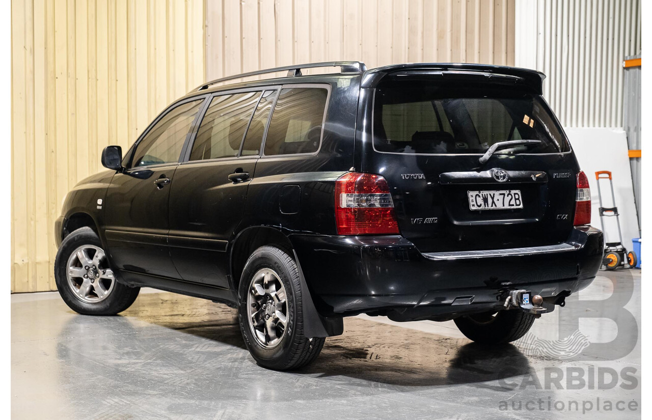 5/2007 Toyota Kluger CVX (4x4) MCU28R UPGRADE 4d Wagon Black 3.3L- 7 Seater