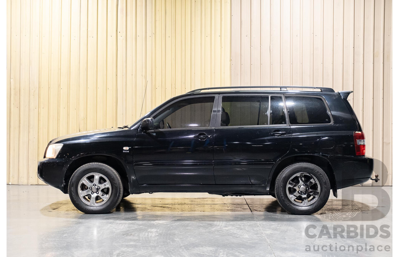 5/2007 Toyota Kluger CVX (4x4) MCU28R UPGRADE 4d Wagon Black 3.3L- 7 Seater