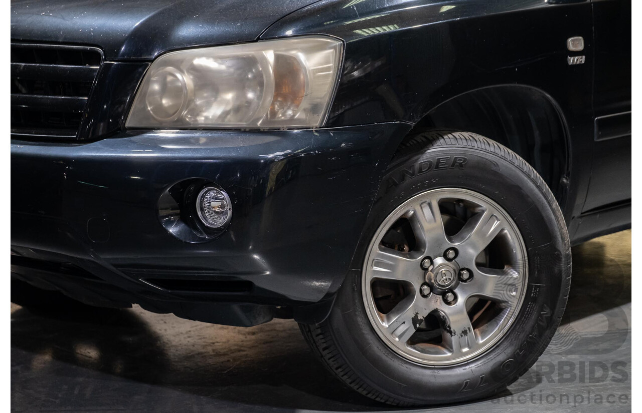 5/2007 Toyota Kluger CVX (4x4) MCU28R UPGRADE 4d Wagon Black 3.3L- 7 Seater