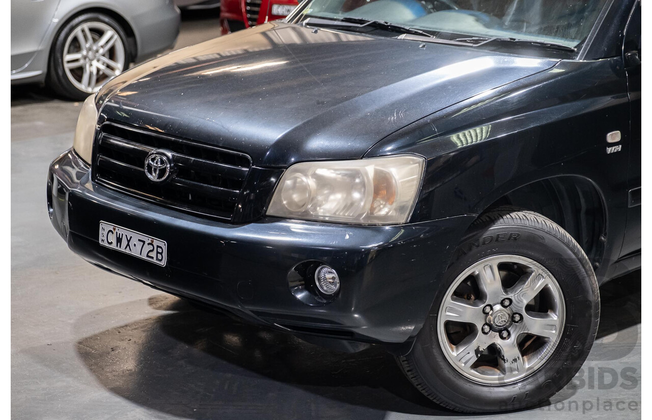 5/2007 Toyota Kluger CVX (4x4) MCU28R UPGRADE 4d Wagon Black 3.3L- 7 Seater