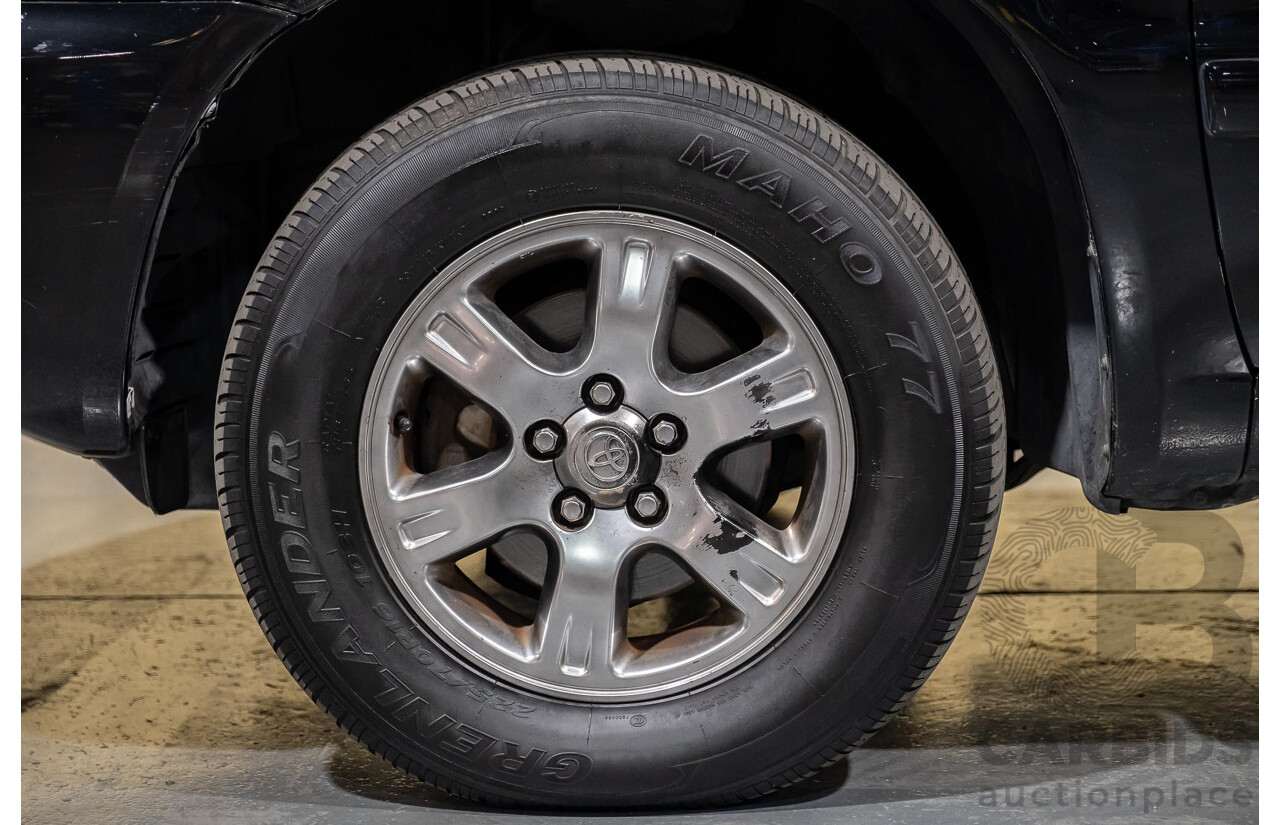 5/2007 Toyota Kluger CVX (4x4) MCU28R UPGRADE 4d Wagon Black 3.3L- 7 Seater