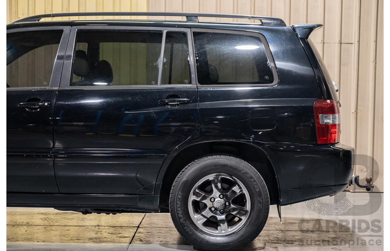 5/2007 Toyota Kluger CVX (4x4) MCU28R UPGRADE 4d Wagon Black 3.3L- 7 Seater