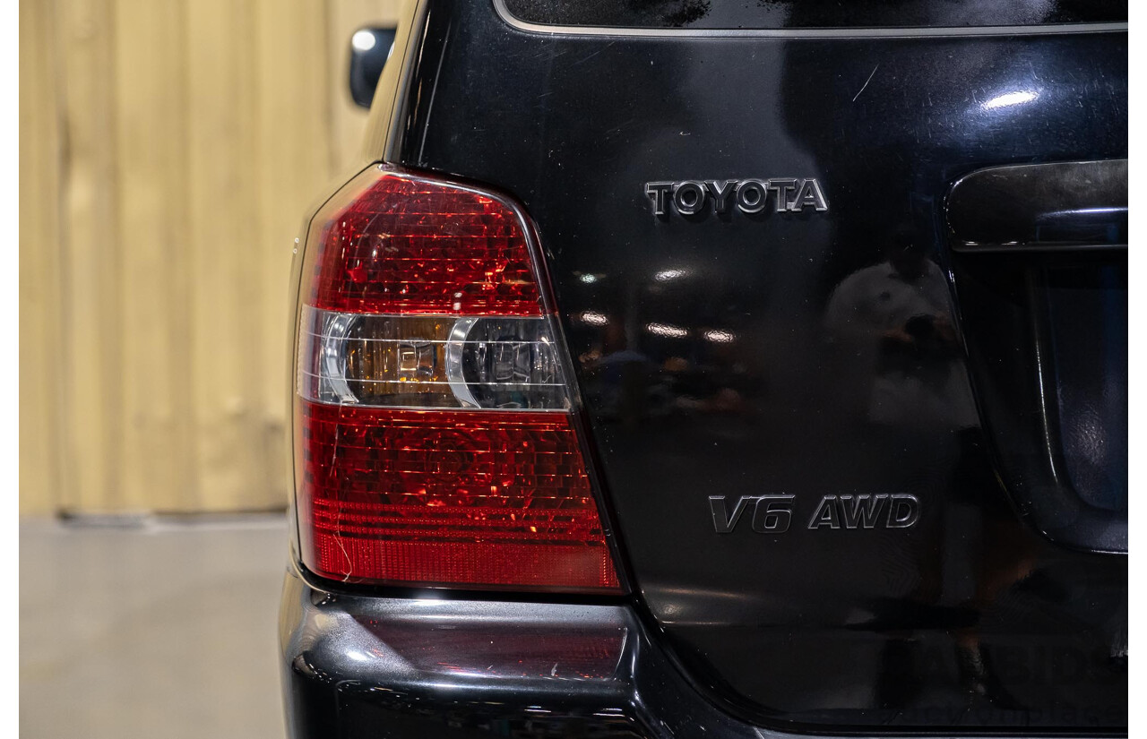 5/2007 Toyota Kluger CVX (4x4) MCU28R UPGRADE 4d Wagon Black 3.3L- 7 Seater