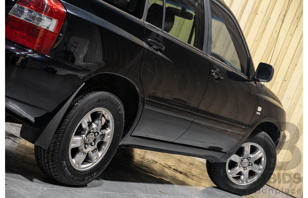 5/2007 Toyota Kluger CVX (4x4) MCU28R UPGRADE 4d Wagon Black 3.3L- 7 Seater