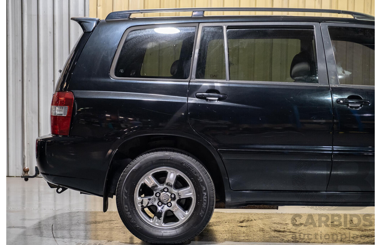 5/2007 Toyota Kluger CVX (4x4) MCU28R UPGRADE 4d Wagon Black 3.3L- 7 Seater