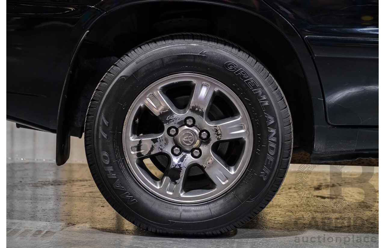 5/2007 Toyota Kluger CVX (4x4) MCU28R UPGRADE 4d Wagon Black 3.3L- 7 Seater