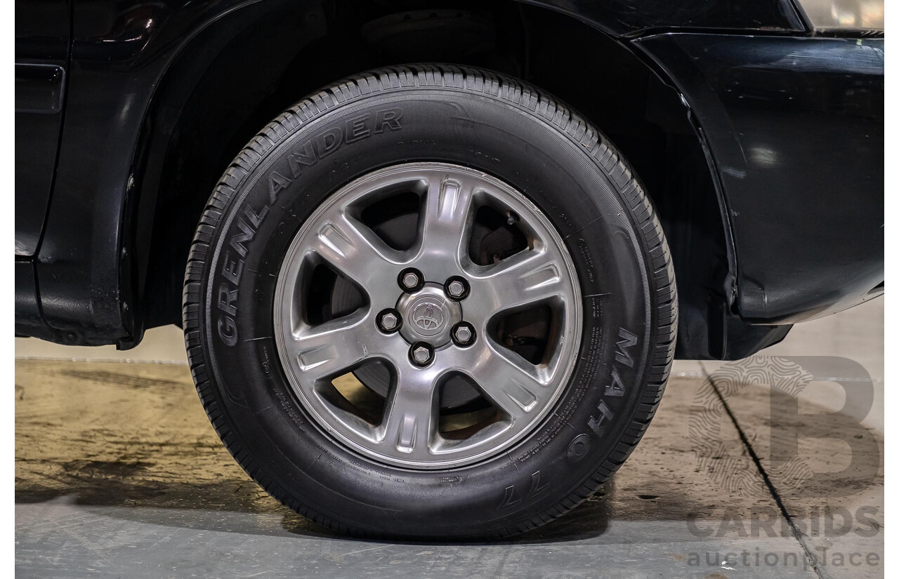 5/2007 Toyota Kluger CVX (4x4) MCU28R UPGRADE 4d Wagon Black 3.3L- 7 Seater