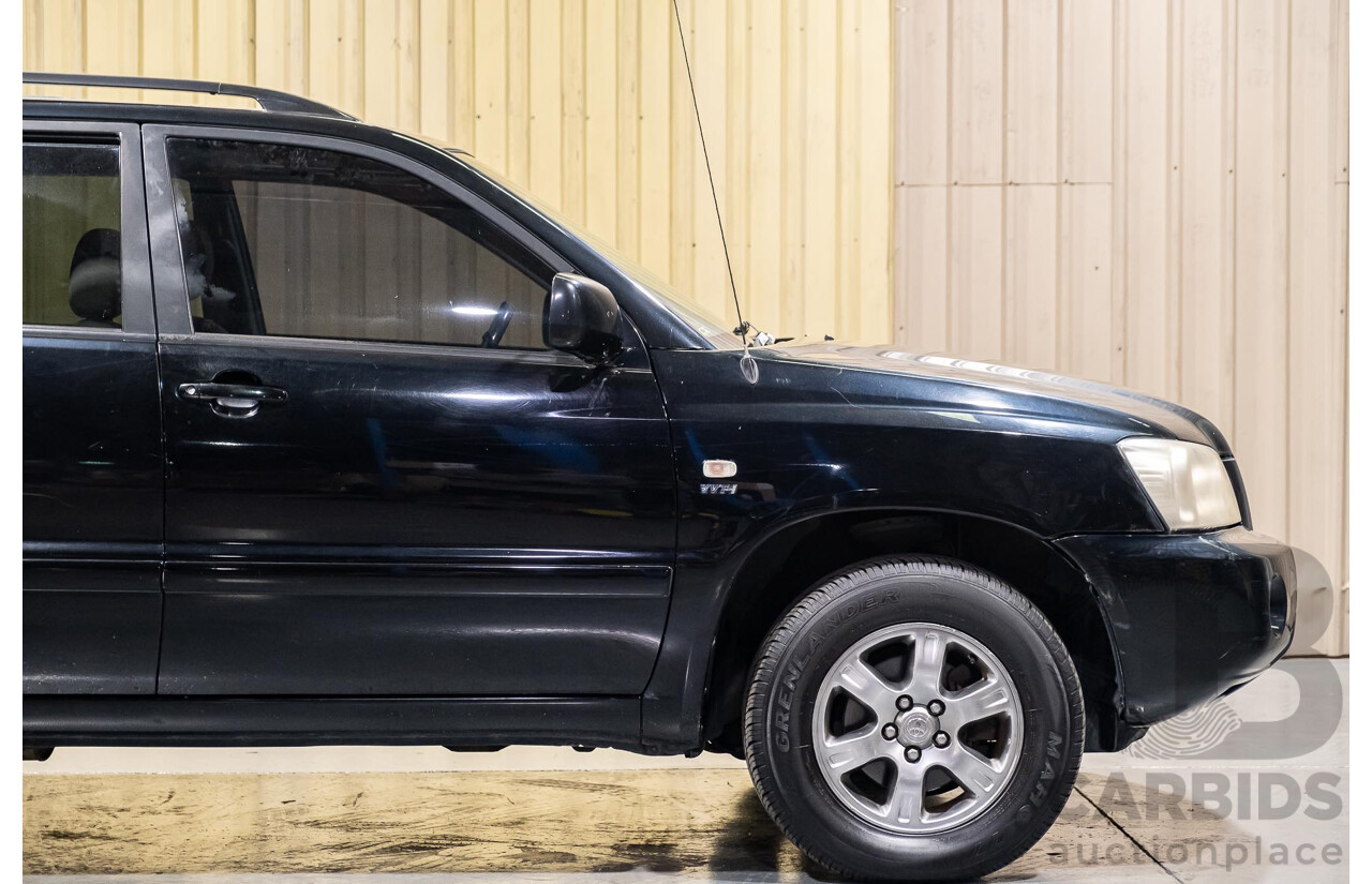 5/2007 Toyota Kluger CVX (4x4) MCU28R UPGRADE 4d Wagon Black 3.3L- 7 Seater