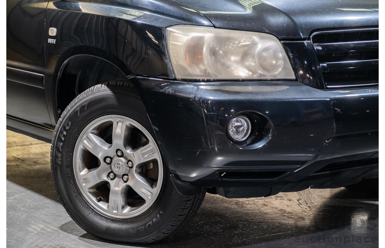 5/2007 Toyota Kluger CVX (4x4) MCU28R UPGRADE 4d Wagon Black 3.3L- 7 Seater