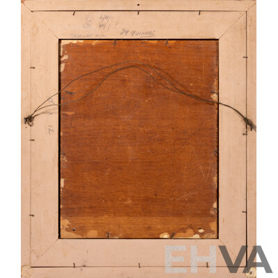 Geoffrey Graham (20th Century, Australia, 1911-86), Balinese Girl, Wonderful Vintage Oil on Canvas Board, 54 x 46 cm (frame)