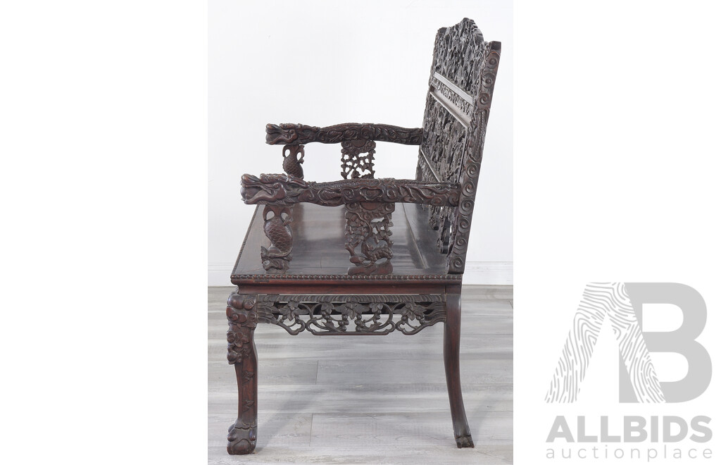 Fine Antique Chinese Hongmu Rosewood - Lot 1511919 | ALLBIDS