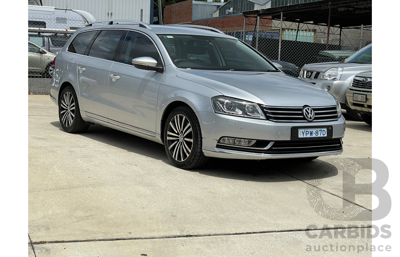 1/2015 Volkswagen Passat 130 TDI Highline 3C MY15 4d Wagon Silver 2.0L