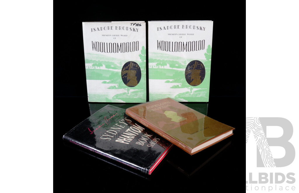 Isadore Brodsky Collection of Four Books Including Signed Edition Bennelong Profile, Sydney Phantom Book Shops and More