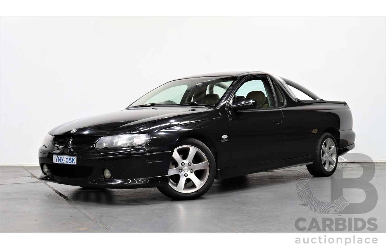 10/2001 Holden Commodore SS Fifty VUII Utility Black 5.7L V8