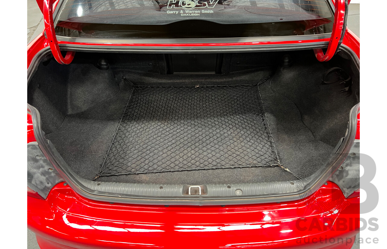 7/1999 Holden HSV Clubsport R8 VTII 4d Sedan Red 5.7L V8
