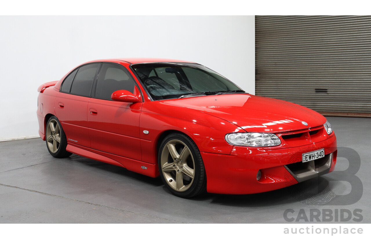 7/1999 Holden HSV Clubsport R8 VTII 4d Sedan Red 5.7L V8