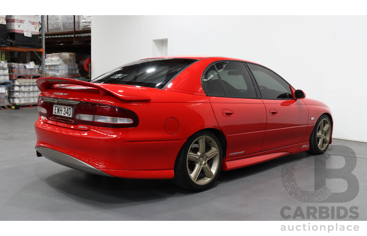7/1999 Holden HSV Clubsport R8 VTII 4d Sedan Red 5.7L V8