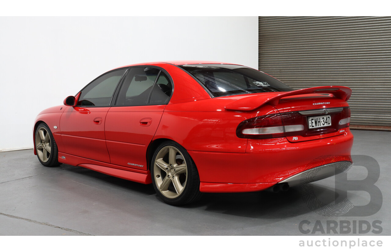 7/1999 Holden HSV Clubsport R8 VTII 4d Sedan Red 5.7L V8