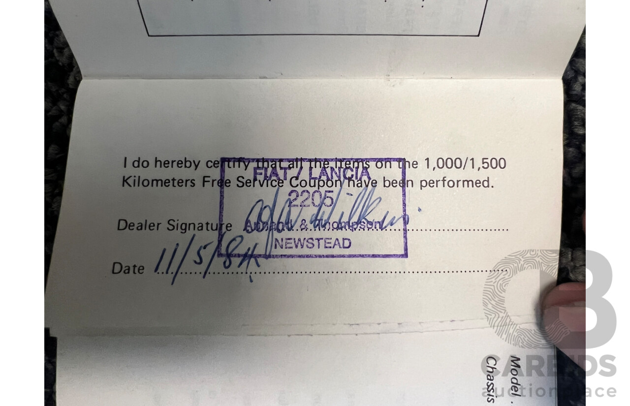 3/1984 Lancia Beta HPE Executive 2d Coupe Red 2.0L