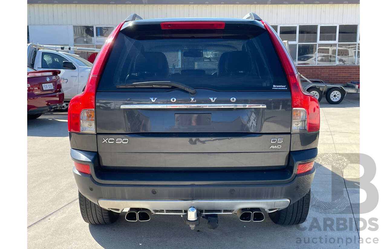 11/2011 Volvo XC90 D5 R-Design MY11 4d Wagon Grey 2.4L