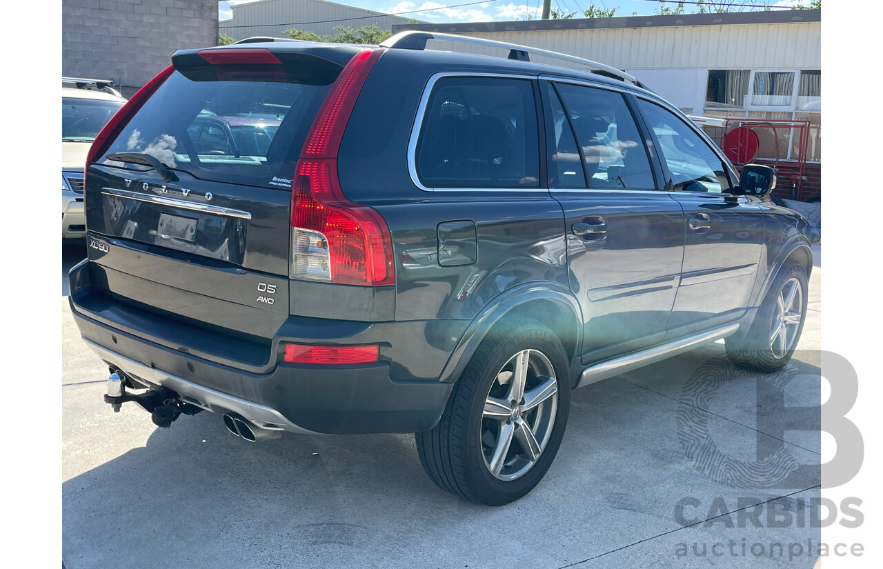 11/2011 Volvo XC90 D5 R-Design MY11 4d Wagon Grey 2.4L